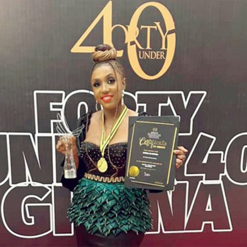 Dr. Emma Oliveira wins Health and Wellness Personality of the Year award at Forty Under 40 Awards